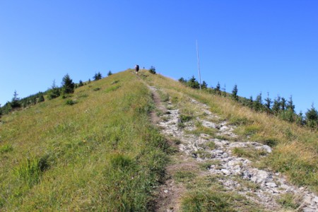 smer ku vrcholu Stoh